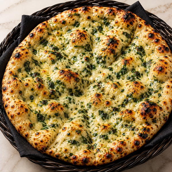 Cheese & Spinach Naan