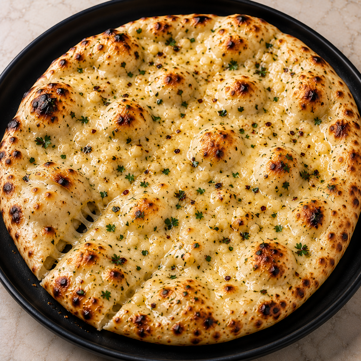 Cheese & Garlic Naan